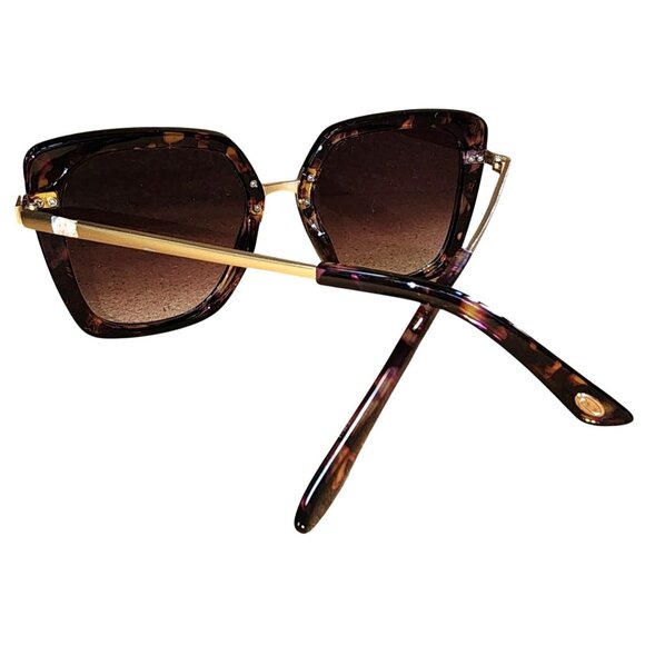 Oscar De La Renta Oversized Sunglasses Mod # 1343 515 Multicolored Gold Nice